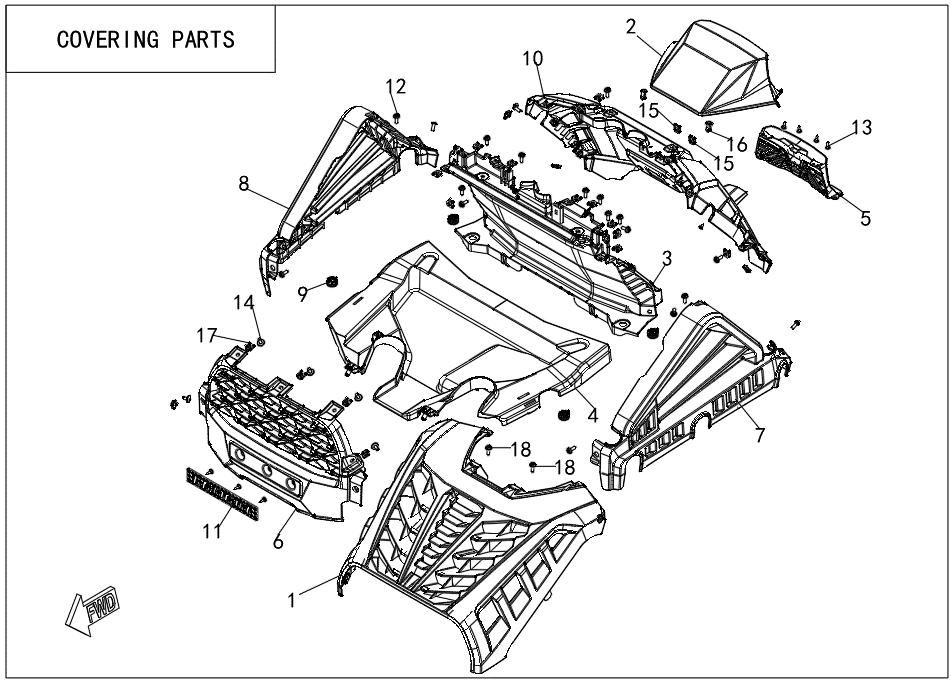 COVERING PARTS